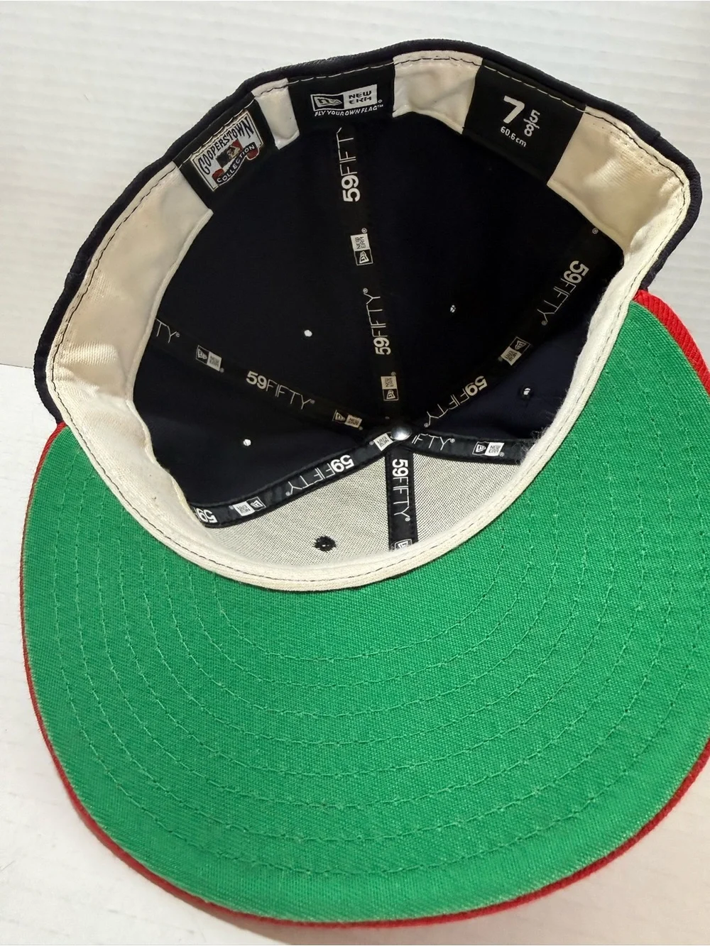 Retro Anaheim Angeles Cooperstown Collection Hat Cap 59 Fifty 7 5/8 Green Uv